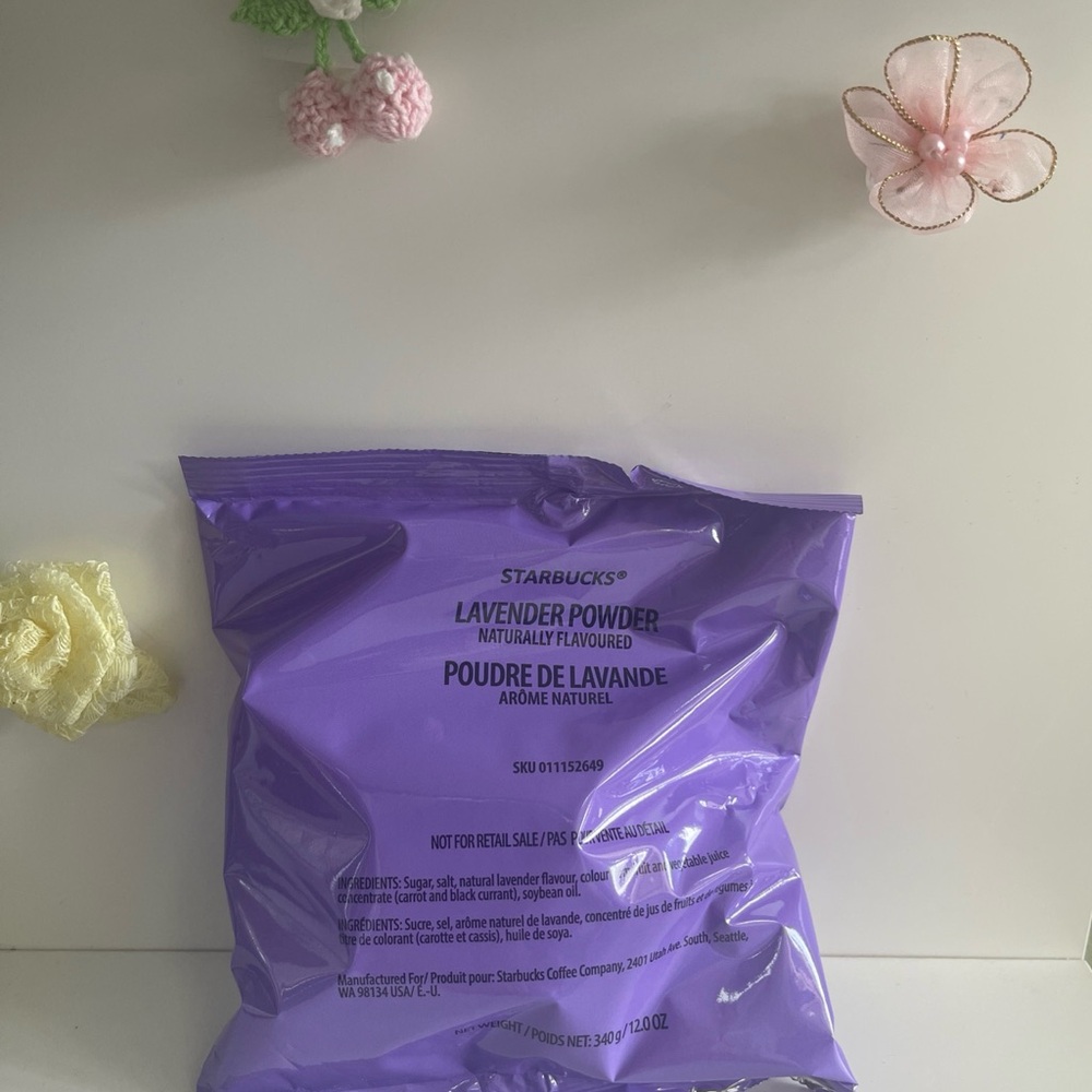 Starbucks Lavender Powder 12oz Bag (1 bag) Sealed Best Before FEB 2026